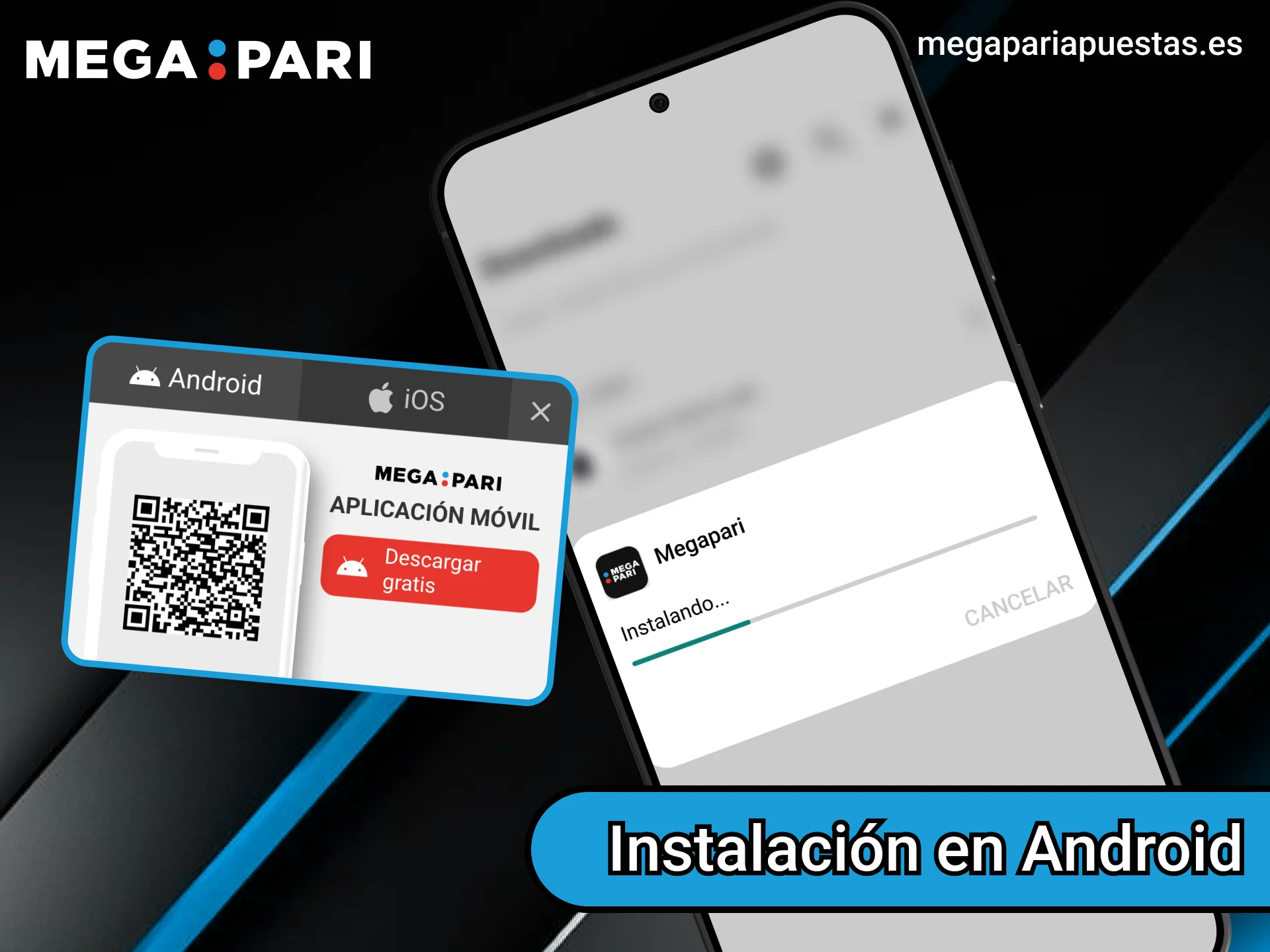 Sigue los pasos para instalar la aplicación de Megapari en tu dispositivo Android.