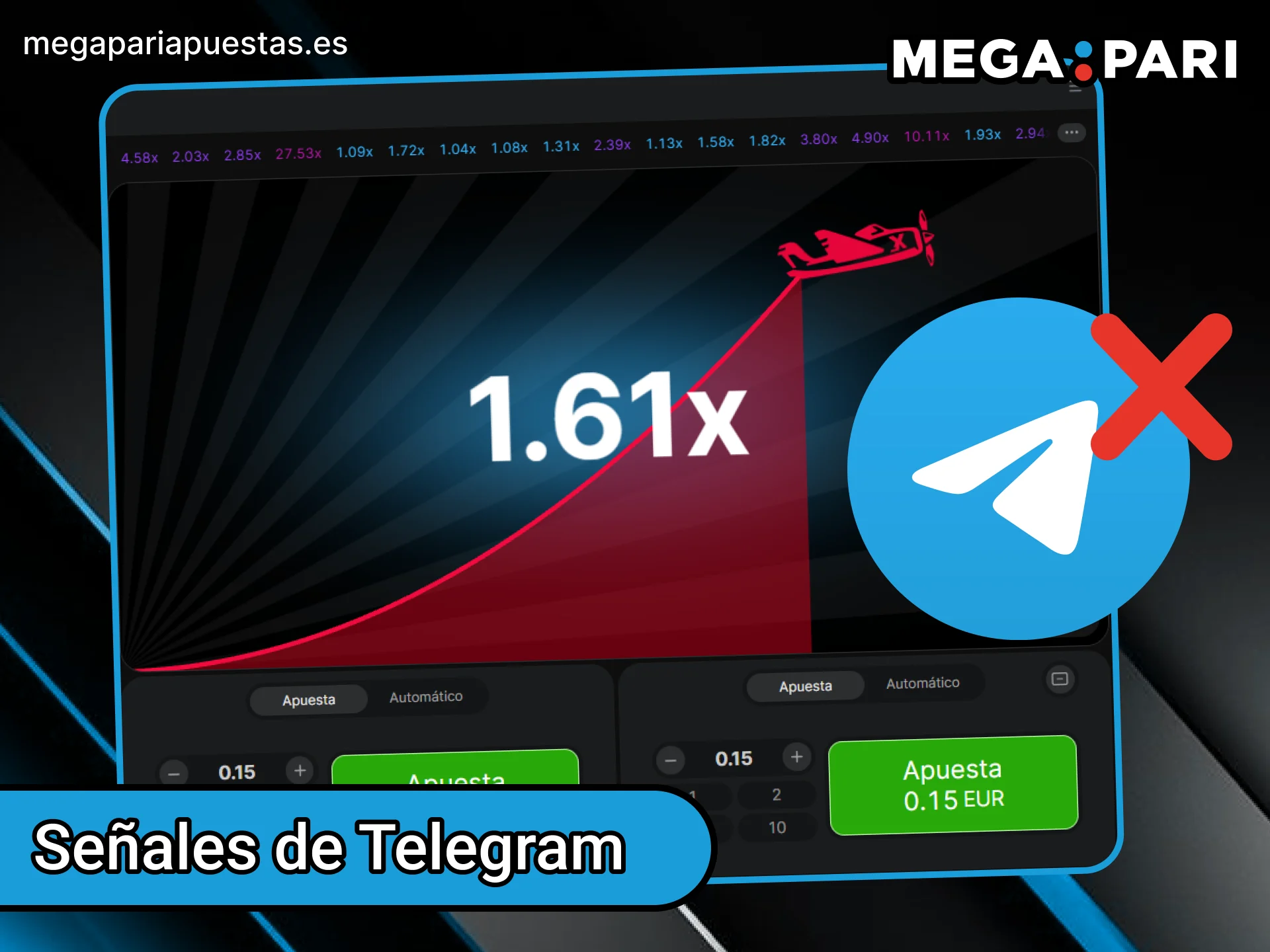 No confíes en ninguna señal de Telegram para el juego MegaPari Aviator.