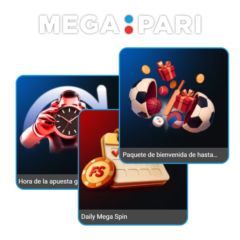 Obtén beneficios especiales utilizando los códigos promocionales y bonos de MegaPari.