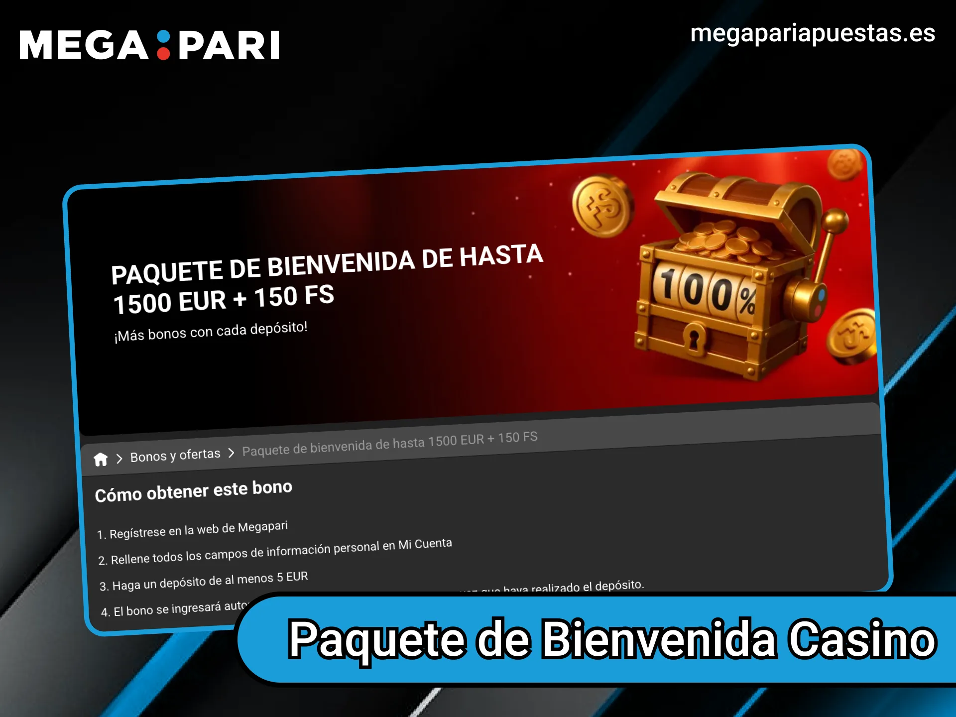 Aprovecha el generoso bono de bienvenida del casino Megapari.