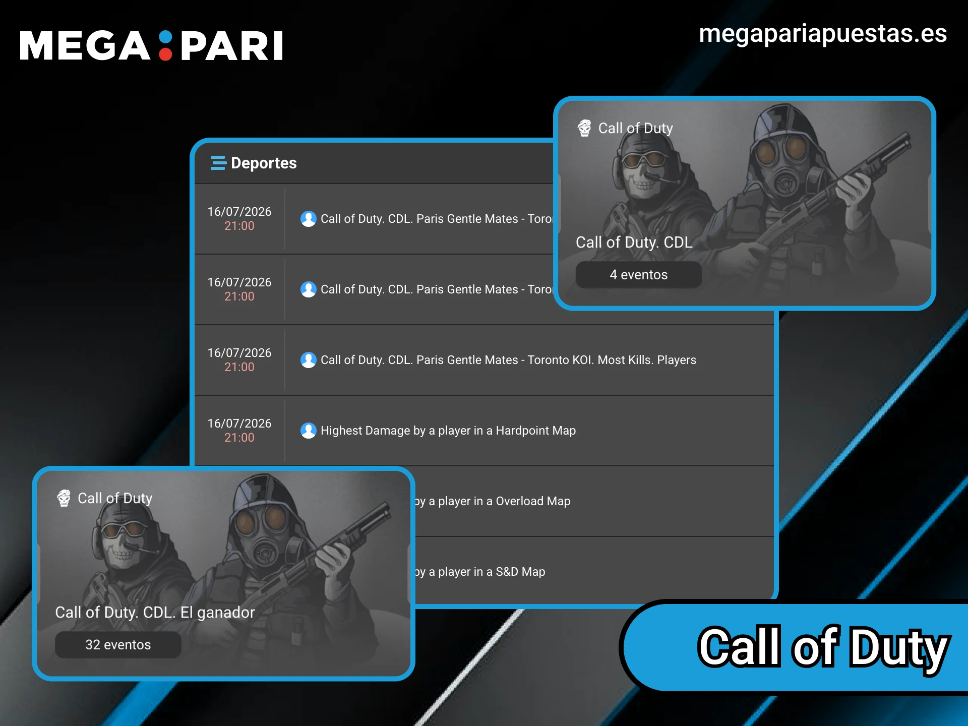 Disfruta de emocionantes partidas de Call of Duty y apuesta con Megapari.