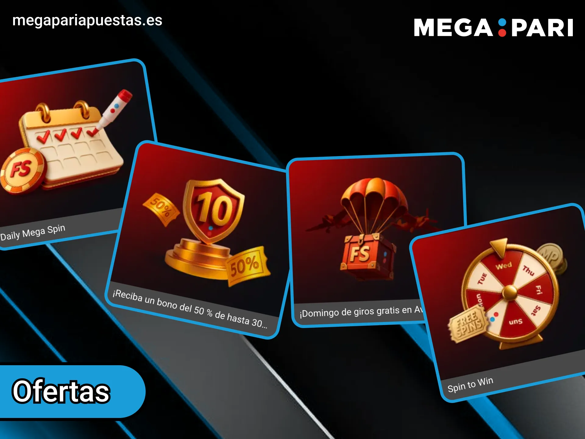 Descubre otros bonos de Megapari para aumentar tus ganancias en las tragamonedas.